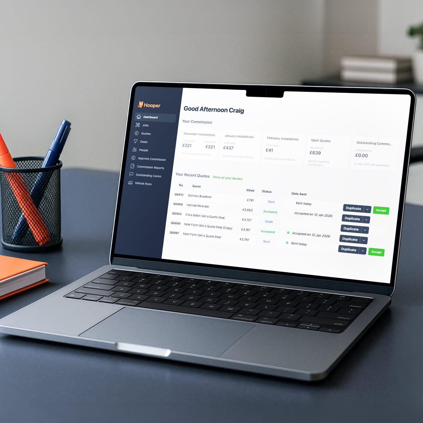 Quotation management system for Protectapet