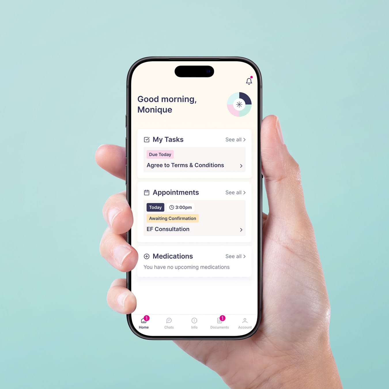 Patient mobile app for Manchester Fertility