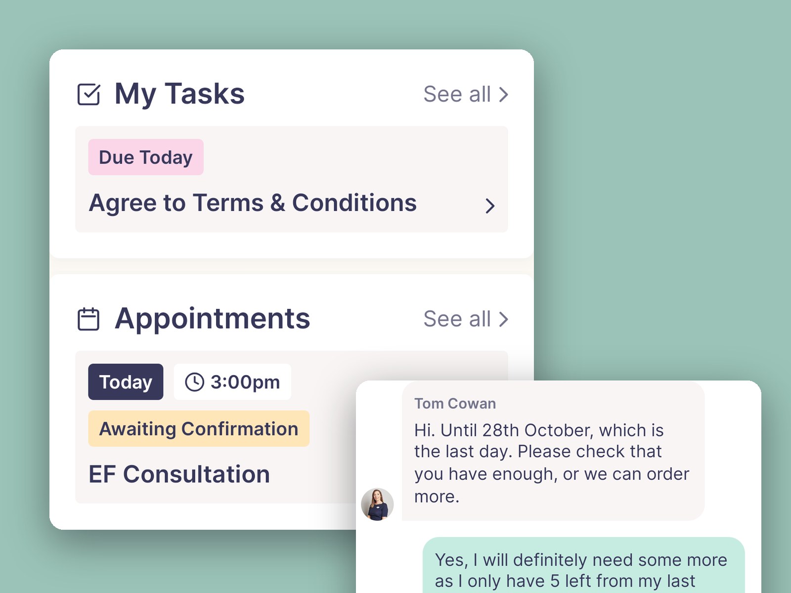 Patient platform and mobile app for Manchester Fertility